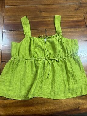 a new day Lime Green Tie-Front Camisole Tank Top - Women's